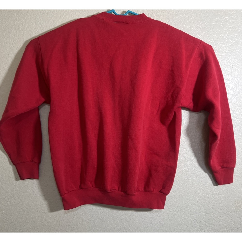 VTG 90s Winnie The Pooh 100 Acre Collection Crewneck Large Red - Picture 3 of 8